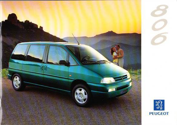 Autoprospekt Peugeot 806 September 1994