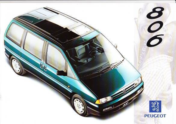 Autoprospekt Peugeot 806 Juni 1994