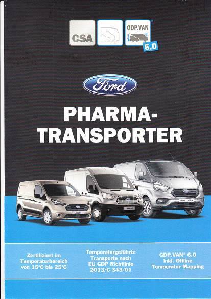 Autoprospekt Ford Transit Pharma-Transporter 2018