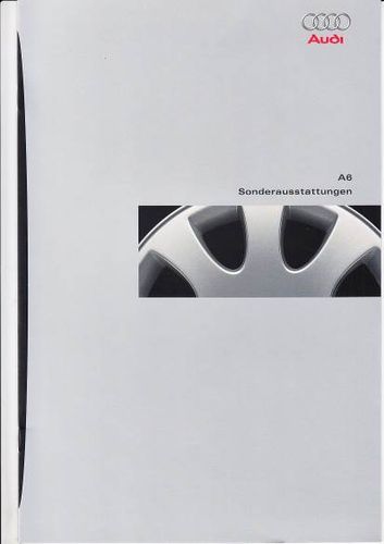 Autoprospekt Audi A6 Sonderausstattungen 2 - 1998