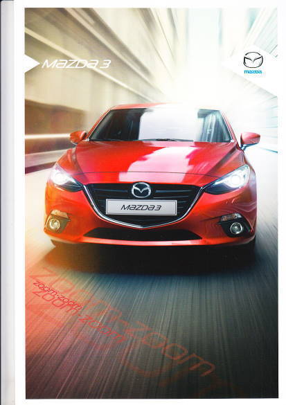 Autoprospekt Mazda 3 Oktober 2014