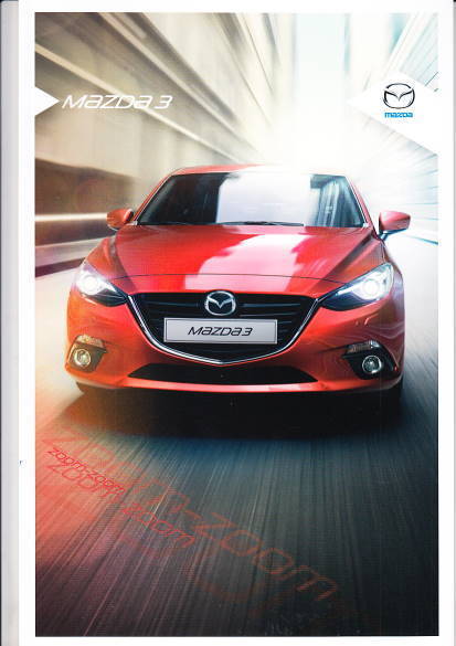 Autoprospekt Mazda 3 September 2013