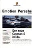 Autoprospekt Porsche Cayman S November 2005
