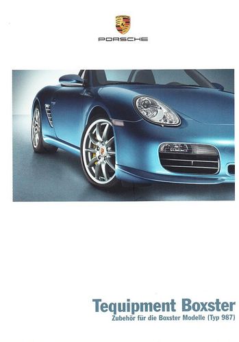 Autoprospekt Porsche Boxster Tequipment Mai 2007