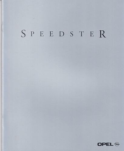 Autoprospekt Opel Speedster Oktober 2000