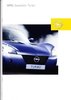 Autoprospekt Opel Speedster Turbo Dezember 2003