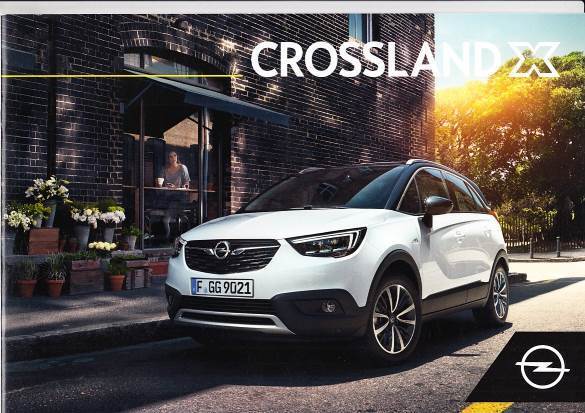 Autoprospekt Opel Crossland X Januar 2019