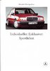 Autoprospekt Mercedes 190 Sportline Juni 1989
