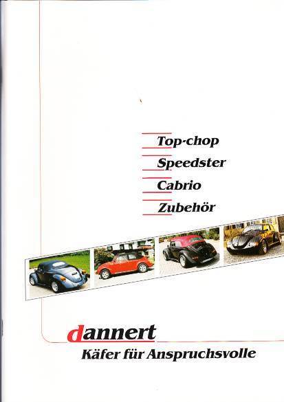 Autoprospekt Dannert VW Käfer 1990
