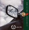 Autoprospekt MG F Limited Edition