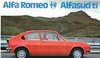 Autoprospekt Alfa Romeo Alfasud Ti 1976