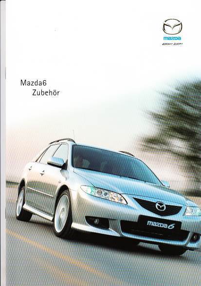 Autoprospekt Mazda 6 Zubehör Juni 2002