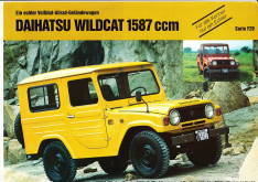 Autoprospekt Daihatsu Wildcat 1587 ccm