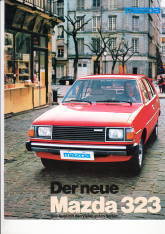 Autoprospekt Mazda 323 Juli 1979