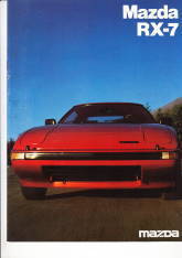 Autoprospekt Mazda RX-7 Juni 1981