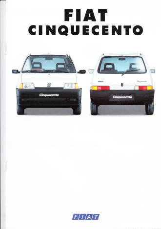 Autoprospekt Fiat Cinquecento Februar 1993