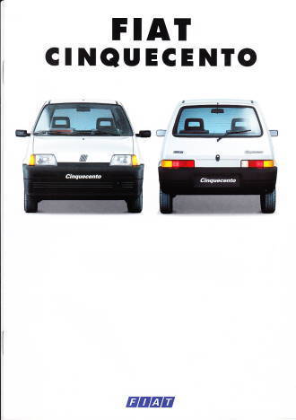 Autoprospekt Fiat Cinquecento September 1993