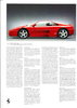 Autoprospekt Ferrari F 355 berlinetta Januar 1995