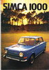 Autoprospekt Simca 1000 Januar 1976