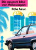 Autoprospekt VW Polo Azur Februar 1989