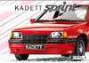 Autoprospekt Opel Kadett Sprint Februar 1986