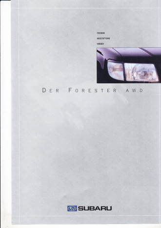Autoprospekt Subaru Forester AWD Juli 1999