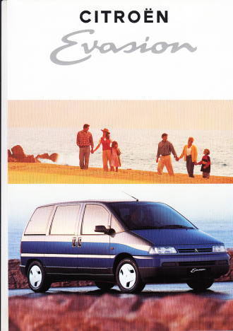 Autoprospekt Citroen Evasion Februar 1994