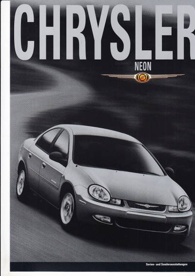 Farbkarte Chrysler Neon Dezember 2000