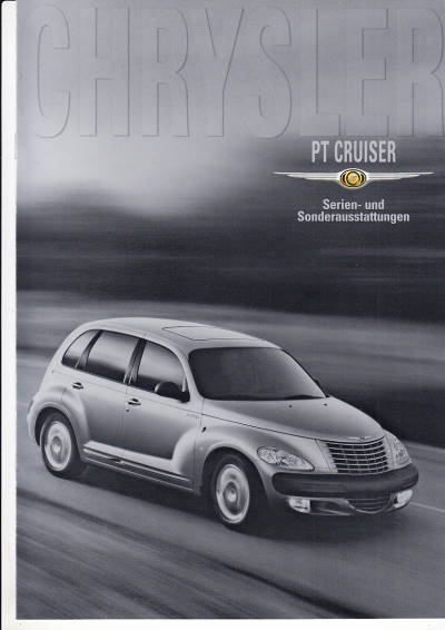 Farbkarte Chrysler PT Cruiser Januar 2001