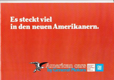 Autoprospekt GM Automobile 1979