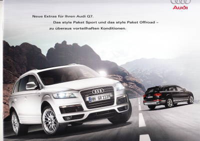 Autoprospekt Audi Q7  Style Paket 2008