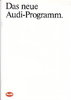 Autoprospekt Audi PKW Programm Januar 1984