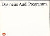Autoprospekt Audi PKW Programm April 1985
