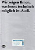 Autoprospekt Audi PKW Programm Oktober 1982