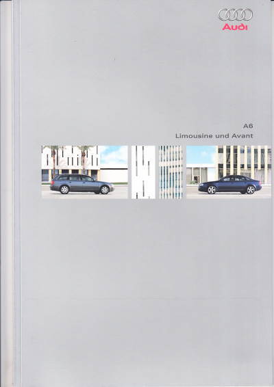 Autoprospekt Audi A6 November 2002