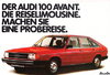 Autoprospekt Audi 100 Avant Kleinformat
