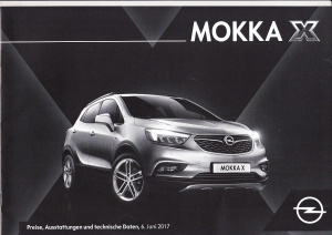 Preisliste Opel Mokka X Juni 2017