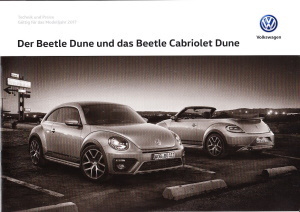 Preisliste VW Beetle Dune Mai 2016