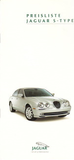 Preisliste Jaguar S Type Juni 2001
