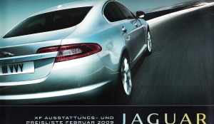 Preisliste Jaguar XF Februar 2009