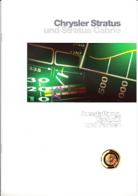 Farbkarte Technik Chrysler Stratus und Cabrio 10- 1996