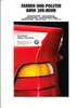 Farbkarte BMW 3er Ausgabe 1 - 1992