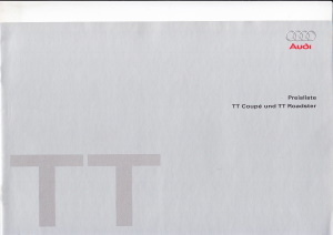 Preisliste Audi TT Januar 2007