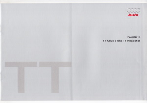 Preisliste Audi TT April 2007