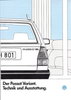 Technikprospekt VW Passat Variant Januar 1987
