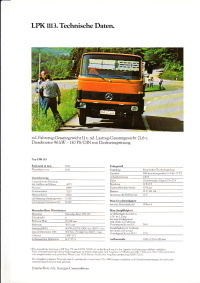 Technikprospekt Mercedes LPK 1113