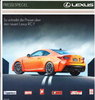 Autoprospekt Lexus RC F Oktober 2014