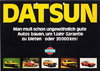 Autoprospekt Datsun Programm gelocht