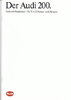 Autoprospekt Audi 200 Januar 1985