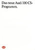 Autoprospekt Audi 100 CS September 1986